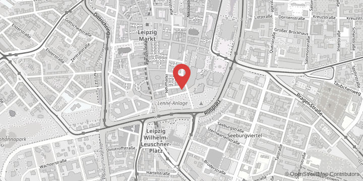 the map shows the following location: Faculty of History, Arts and Regional Studies, Schillerstraße 6, 04109 Leipzig